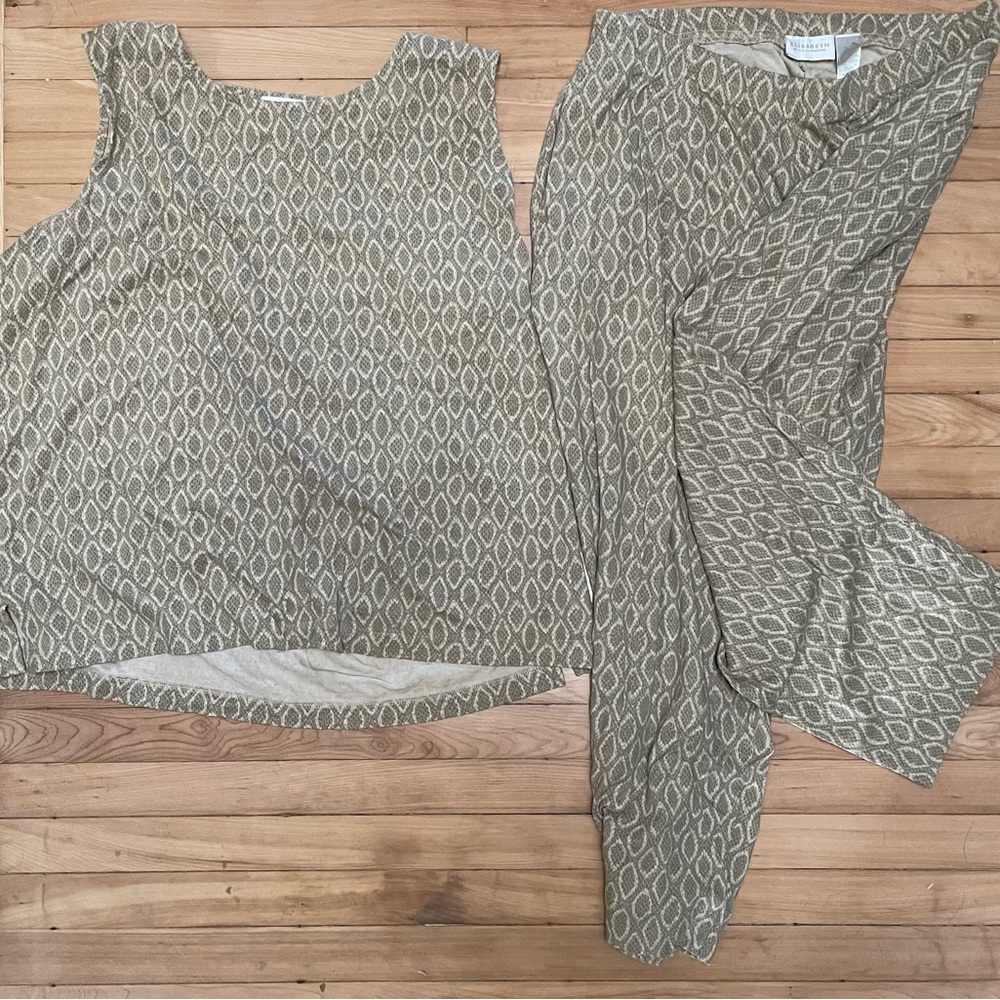 Patterned Sleeveless Jumpsuit